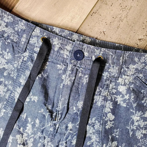 White Stag Blue Floral Skort Size 6 100% Cotton RN 52469 - Picture 3 of 12